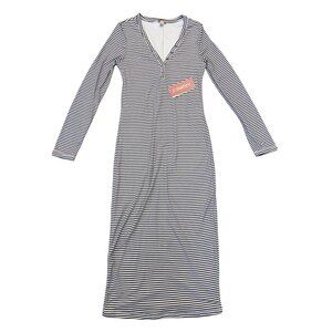 J for Justify Smooth Contour Striped Maxi Tube Dress - Size L NEW